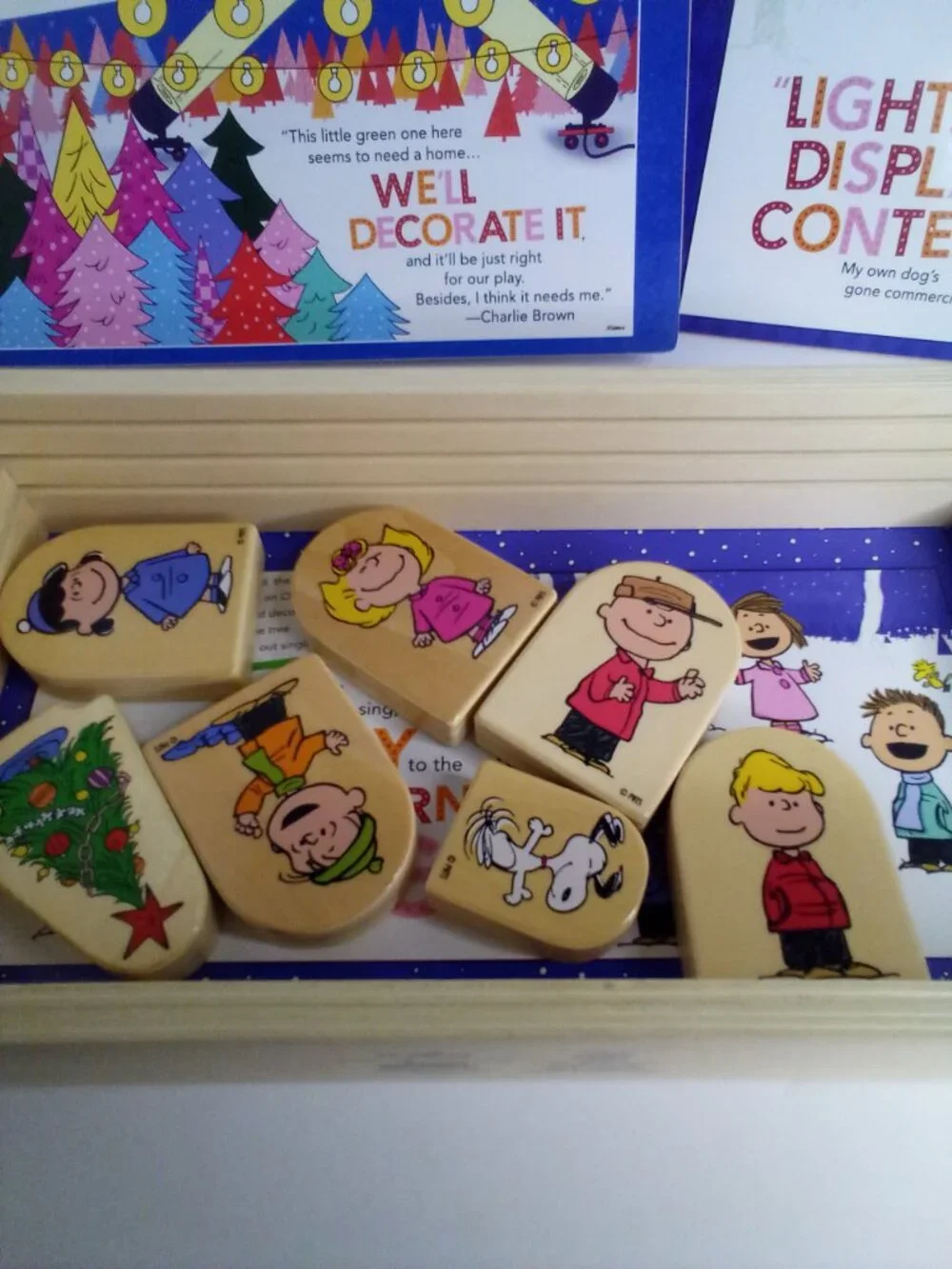 A Charlie Brown Christmas Storybox 7 Wood Characters Backgrounds Dayspring